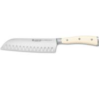 Wüsthof Santoku mit Kullenschliff / Santoku Hollow Edge Classic Ikon Crème 17 cm 1030431317