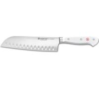 Wüsthof Santoku mit Kullenschliff / Santoku Hollow Edge Classic White 17 cm 1030231317