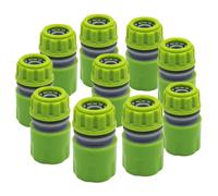 WUJIE-Connecteur de tuyau d'eau du robinet de jardin, adaptateur allergique rapide, raccord de réparation d'arrosage et de serre, 1/2 po, 16mm, 10 pièces KIT003-20PCS