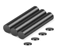 Wukong 100PCS Petits Aimants Noirs, 6x1mm Aimant Neodyme Frigo Puissants Aimants Mini Noir pour Calendrier Tableau Blanc Carte Cuisine Réfrigérateur