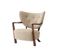 Chaise lounge Wulff ATD2 structure noyer WxHxD 85x85x84cm/with felt glides