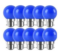 WULUN Ampoule LED Couleur B22 2W équivalente 20W 180LM AC 220V-240V B22 Baïonnette Ampoules Guirlande Couleur LED Ampoules Multicolore pour Maison Bar Fête Décoration d'ambiance - Lot de 10