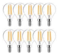 WULUN Ampoule LED Globe E14 Blanc Chaud 2700K 400 Lumen, AC 220V, G45 LED 4W Équivalent E14 40W incandescence, Ampoule E14 Globe LED pour Eclairage Décoratif, non-dimmable, lot de 10