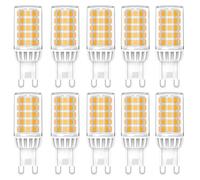 WULUN G9 ampoules LED, 5W 500lm, blanc chaud 3000k, équivalent à 50W ampoules halogènes, non dimmable, sans scintillement, AC 230v ampoules à économie d'énergie pour lampes suspendues
