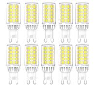 WULUN G9 ampoules LED, 5W 500lm, blanc froid 6000k, équivalent à 50W ampoules halogènes, non dimmable, sans scintillement, AC 230v ampoules à économie d'énergie pour lampes suspendues