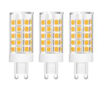 WULUN Lot de 3 Ampoules LED G9 10W Équivalent Halogène 150W, 86 LED, 1000Lm, Angle de faisceau 360°, Ultra Lumineuses, AC220-240V, Non Dimmable, Blanc Chaud 3000K