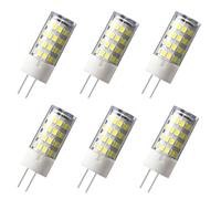 WULUN Lot de 6 Ampoules LED G4 AC/DC 12V, 5W, 500 Lumens, Blanc Froid 6000K, Angle de faisceau 360°, équivalent G4 Halogène 50W, Not Dimmable