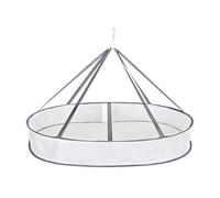 WUMUZAI Séchoir à vêtements pliable en maille - Grand séchoir à linge à suspendre pour vêtements, cintre de séchage pliable, portable pour buanderie intérieure et extérieure (1 niveau)