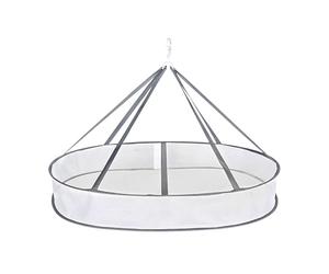 WUMUZAI Séchoir à vêtements pliable en maille - Grand séchoir à linge à suspendre pour vêtements, cintre de séchage pliable, portable pour buanderie intérieure et extérieure (1 niveau)