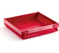 Wunderform Frame MQ en rouge, le premier moule à pâtisserie et à soufflé pliable, moule à pâtisserie peu encombrant en silicone, sans BPA