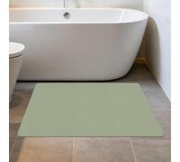 WUQINC Tapis Salle de Bain Diatomite 65 x 116 cm Séchage Rapide Tapis Salle de Bain Antidérapant Facile à Nettoyer pour La de Douche, Baignoire Ou comme, Vert