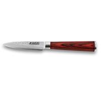 Wusaki - Couteau d'Office Pakka X50 lame acier inoxydable allemand 9cm Manche en bois Pakkawood avec coffret cadeau