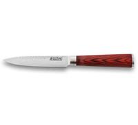 Wusaki Pakka X50 Couteau Universel lame 12cm en acier inox martelé, manche en pakkawood - Vendu dans un coffret noir