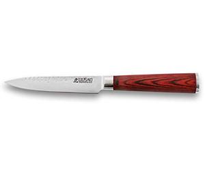 Wusaki Pakka X50 Couteau Universel lame 12cm en acier inox martelé, manche en pakkawood - Vendu dans un coffret noir