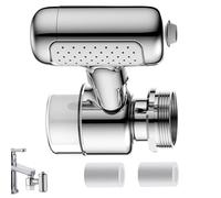 Wusideday Rallonge de robinet pour lavabo - Brume faciale orientable le haut | Prolongateur orientable pour robinet de cuisine | pour maison de location, domicile, dortoir, appartement, salle de