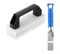 Wusvive AC Kit peigne lisseur 2 en 1 Espacement réglable | Lot de 2 brosses de nettoyage en acier inoxydable, poignée confortable, améliore la circulation de l'air pour les bobines AC