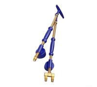 Wusvive Buse de pulvérisation manuelle, ensemble double tête et tête unique | Buse rotative orientable avec poignée push-pull PP et cuivre Bleu 38 x 6,5 x 5 cm