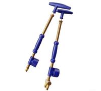 Wusvive Buse de pulvérisation manuelle, ensemble double tête et tête unique | Buse rotative orientable avec poignée push-pull PP et cuivre Bleu 38 x 6,5 x 5 cm