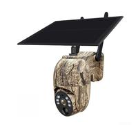 Wusvive Caméra de sécurité WiFi à énergie solaire avec conversation | pour ABS durable extérieur pour CCTV pour surveillance discrète, camouflage