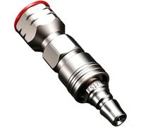 Wusvive Embout de buse de pulvérisateur sans air à connexion rapide Design | Acier inoxydable, changement rapide, moins de surpulvérisation, bouchon anti-poussière, pour la plupart des modèles airless