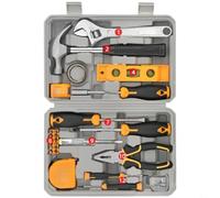 Wusvive Kit d'outils de réparation de maison 59 pièces, trousse d'outils à | Acier au chrome vanadium forgé, poignées antidérapantes, étui portable, tournevis, pour réparation à domicile et assemblage à