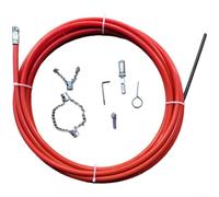 Wusvive Outil de nettoyage des canalisations, tuyau flexible en acier | Construction en acier robuste, lot de 9 déboucheur de tuyaux, élimine la graisse et les débris, éviers de cuisine pour