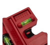Wusvive Outil de niveau de poteau portable avec bande élastique à 3 fioles | 3 fioles de précision, 2 horizontales et 1 verticale, vérification rapide de l'angle, plastique léger