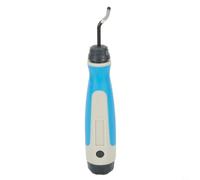 Wusvive Outil d'ébavurage avec poignée ergonomique pour métal plastique | Lames en acier, poignée ergonomique en caoutchouc, pour métal, plastique, bois, longueur du manche interchangeable de 123 mm