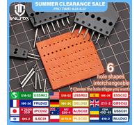 WUTA 3ème génération de poinçons pour cuir, tête remplaçable, fer à piquer, diamant amovible, trou rond d'olive, ciseau de style français, outils de bricolage du cuir, outils d'artisanat du cuir 3.38m