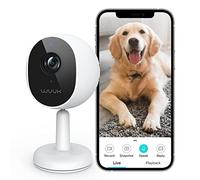 WUUK 4MP Caméra de Surveillance Intérieure, 2.5K IP Wi-FI Caméra, Babyphone avec Caméra, Caméra pour Animaux Domestiques avec APP, Caméra Magnétique