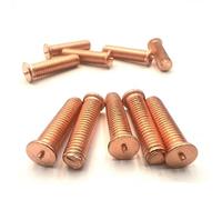 WUUKEPSG 2/5 / 10/50 Goujons En Acier Au Carbcuivré, Points de Soudure M3 / M4 / M5 / M6 / M8 / M10, Vis À Souder, Clous/25Mm/5Pcs M8