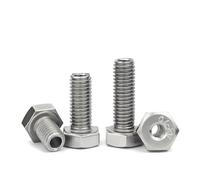 WUUKEPSG Boulon Métallique, Vis Creuse À Tête Hexagonale Externe En Inox 304/1Pcs/M16*25