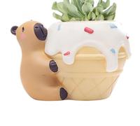 Wuvfojca Pots de Fleurs | Statue en Résine Décor de Bureau Porte-Crayons | Pot Animaux Unique,pour Intérieur Extérieur Salon Chambre Balcon Patio Jardin Table Étagère