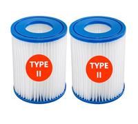 WuYan Lot de 2 filtres de piscine compatibles avec Bestway Cartridge II, filtre de rechange pour jacuzzi Lay Z Spa
