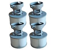 WuYan Lot de 4 Accessoires de Spa pour MSP, Comprend 4 adaptateurs de Base à Visser, 4 filtres gonflables pour Piscine à Ressorts Chauds, Filtre de Piscine de Type Spa ondulé