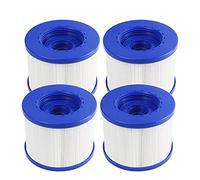 WuYan Swimming Pool Filter 4 Pack Replacement，Cartouche Filtre à Vis Gonflabl De Vis 104mm，pour Clever Spa + Aquaparx + Aqua Spa + Costway + All Seasons + GoPlus + Wido and Others…