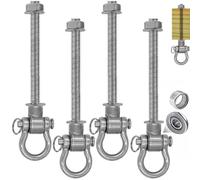 WWFFEN 4 Pièces Crochets pour hamac M10,Fixation balancoire Exterieur en Acier Inoxydable Suspension Chaise Crochets pour béton au Plafond pour Aire de Jeux extérieure Jardin Accessoire balancoire