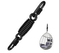 WWFFEN Ressort oscillant en acier pour fauteuil suspendu avec 2 mousquetons, ressort oscillant pour sac à sable, hamacs, fauteuil suspendu, yoga, charge maximale : 250 kg