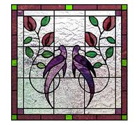 WWPMNQD Film pour Fenêtre Film de vitrail givré for fenêtre, Autocollant Statique personnalisé au Design Art déco, Traitement de fenêtre en Feuille de décoration for la Maison(07,50X50cm)
