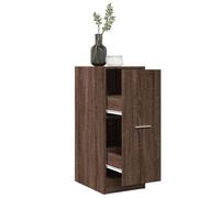 WXGTBKPR Armoire à pharmacie aspect chêne avec 2 tiroirs, commode pour cuisine et bureau, 30 x 41 x 77,5 cm