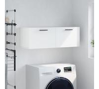 WXGTBKPR Armoire murale blanche pour salon, couloir, salle de bain, en bois 100 x 36,5 x 35 cm