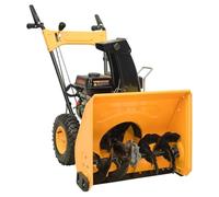 WXGTBKPR Souffleuse à neige 6,5 CV à essence 61 cm Largeur de la pièce | Moteur 4 temps refroidi par air, distance d'éjection de 11 m, 4 vitesses avant