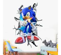 WXHFJW Autocollants muraux amovibles 3D de dessin animé Mario pour garçons et filles - Décoration d'intérieur - Taille : (40 x 60 cm)