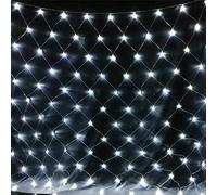 WxiaoD Guirlande Lumineuses Filet, LED Filet Lumineux Extérieure 8 Modes, IP44 Étanche Extérieure pour Chambre Noël Mariage Soirée Maison Jardin… (1.5x1.5M 96LED, Blanc Froid)