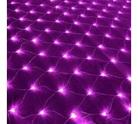 WxiaoD Réseau de lumière Guirlande Lumineuses Filet, LED Filet Lumineux Extérieure 8 Modes, IP44 Étanche Extérieure pour Chambre Noël Mariage Soirée Maison Jardin (6x4M 880LED, Mauve)