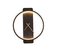 WXKAGF Applique Murale créative Moderne et Minimaliste à LED avec Horloge, décoration Artistique 22 W et 18 W pour Chambre à Coucher, Salon, café, Couloir, Salle d'étude, B