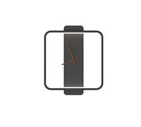 WXKAGF Applique Murale créative Moderne et Minimaliste à LED avec Horloge, décoration Artistique 22 W et 18 W pour Chambre à Coucher, Salon, café, Couloir, Salle d'étude, B