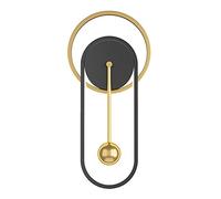 WXKAGF Applique Murale Horloge LED à intensité Variable avec télécommande, Appliques murales Modernes pour Enfants pour Chambres à Coucher, Applique Murale de Fond déco intérieure avec Abat-Jour en