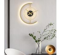 WXKAGF Applique Murale Horloge LED à intensité Variable avec télécommande, Appliques murales Modernes pour Enfants pour Chambres à Coucher, Applique Murale de Fond déco intérieure avec Abat-Jour en