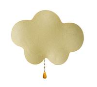 WXKAGF Applique Murale LED en Forme de Nuage doré pour Chambre de garçon avec Interrupteur, Lampe Murale créative pour Chambre d'enfant avec 3 températures de Couleur, veilleuse de Dessin animé